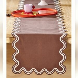 Anthropologie Madeline Table Runner - brown
